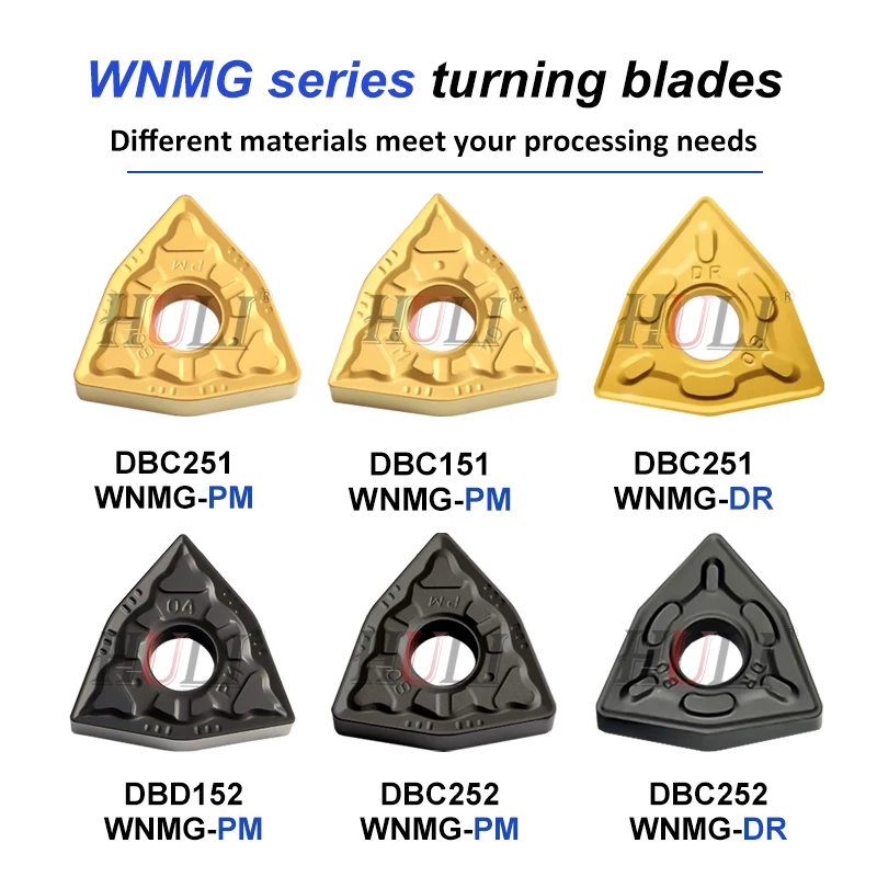 WNMG080404/080408/080412-PM WNMG080412-DR Machining Center Lathe Blades Processing Steel Parts Stainless Steel Cutting Inserts