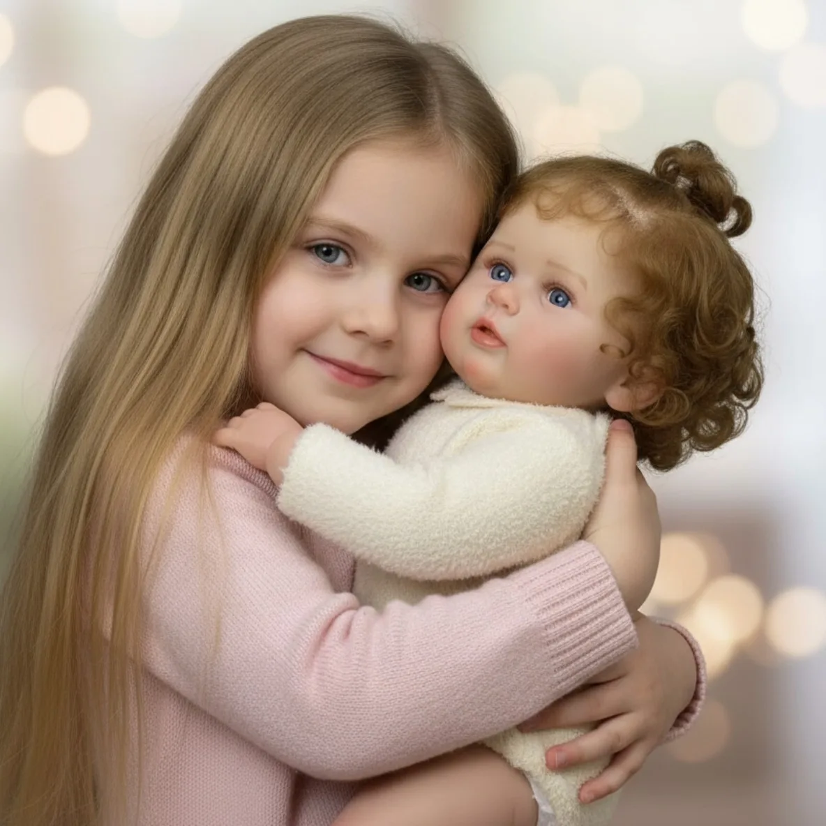 22-calowa urocza lalka Bebe noworodek, ręcznie robiona, miękka w dotyku, realistyczna lalka Bebe Reborn dla dzieci, idealna na prezent urodzinowy.