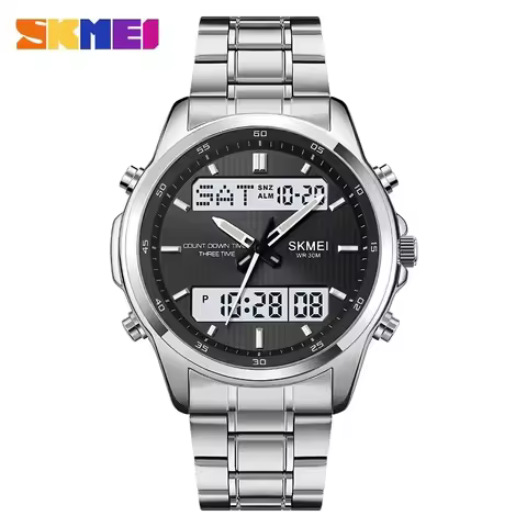 Skmei Mens Back Light Sport Watch Waterproof Alarm Clock Relogio Masculino 3 Time Countdown Timer Digital Wristwatches 2049