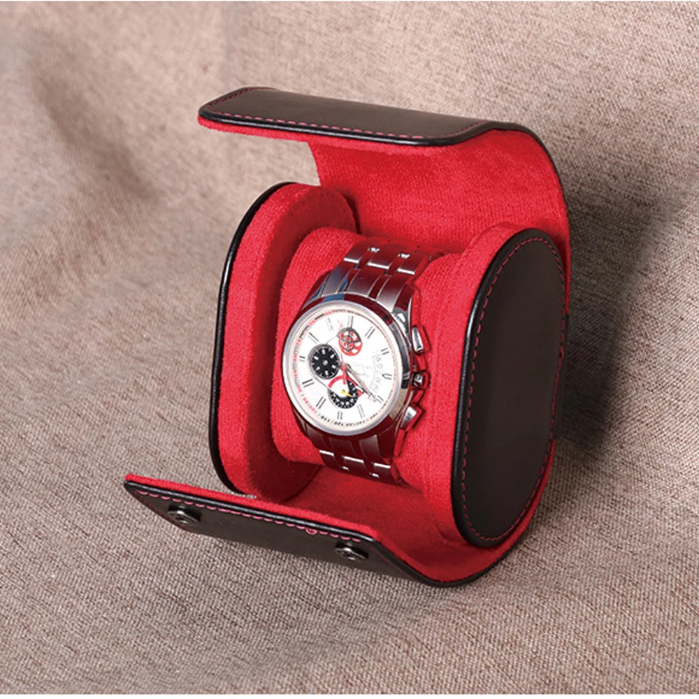 Premium Pu Leather Travel Watch Storage Pouch Case For Men And Women_voghion.com