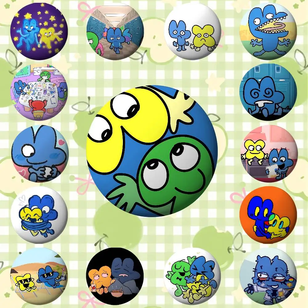 Vier und X Bfb Abzeichen Weißblech Soft Button Pin Brosche Metall Abzeichen individuelle Schmuck Zubehör Hut Tasche Revers