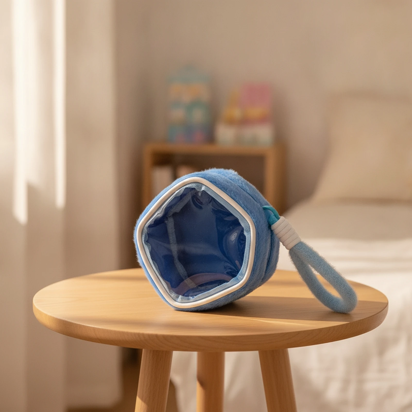Soft Bag with Clear Window Dustproof Doll Storage Bag Doll Display Pouch Portable Collectibles Case Compact for Collectors view 2