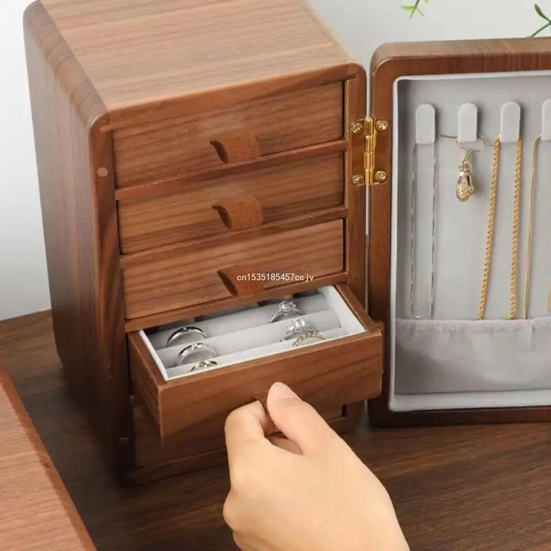 Elegant Storage for Women 5Drawers Jewelry Necklace Box Dropship