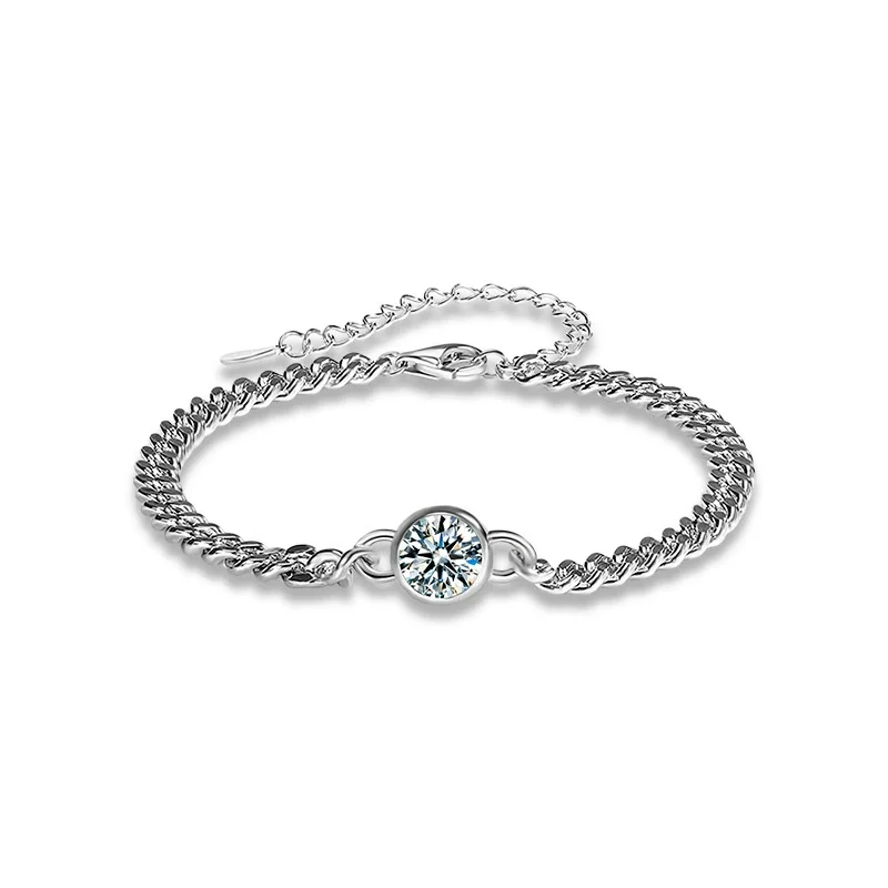 

ZFSILVER модный классический серебряный 925, роскошный муассанит, простой браслет с пузырьками, подвески, женские аксессуары, роскошные ювелирные изделия, подарок XRZ029