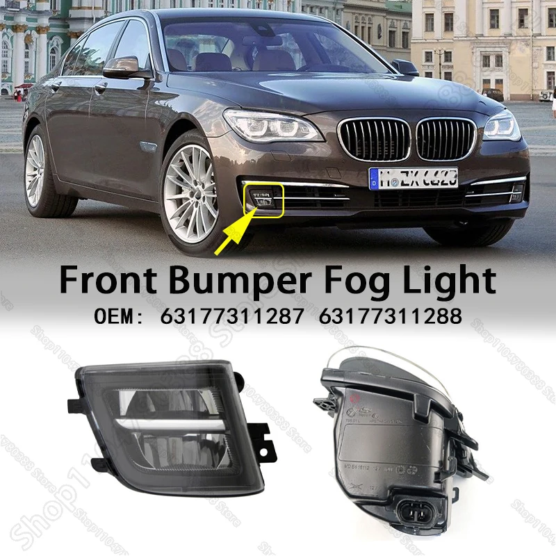 

Front Bumper Fog Lamp Light For 2013-2015 BMW 740i 750i 760Li, Alpina B7, Hybrid 7L (F01 F02) 63177311287 63177311288
