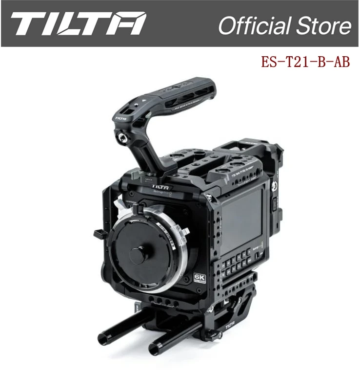 TILTA ES-T21-B Camera Cage voor Blackmagic PYXIS 6K/12K Pro Kit V Mount Volledige kooi Uitgebreide opname Zijpaneel V mount Accessoire