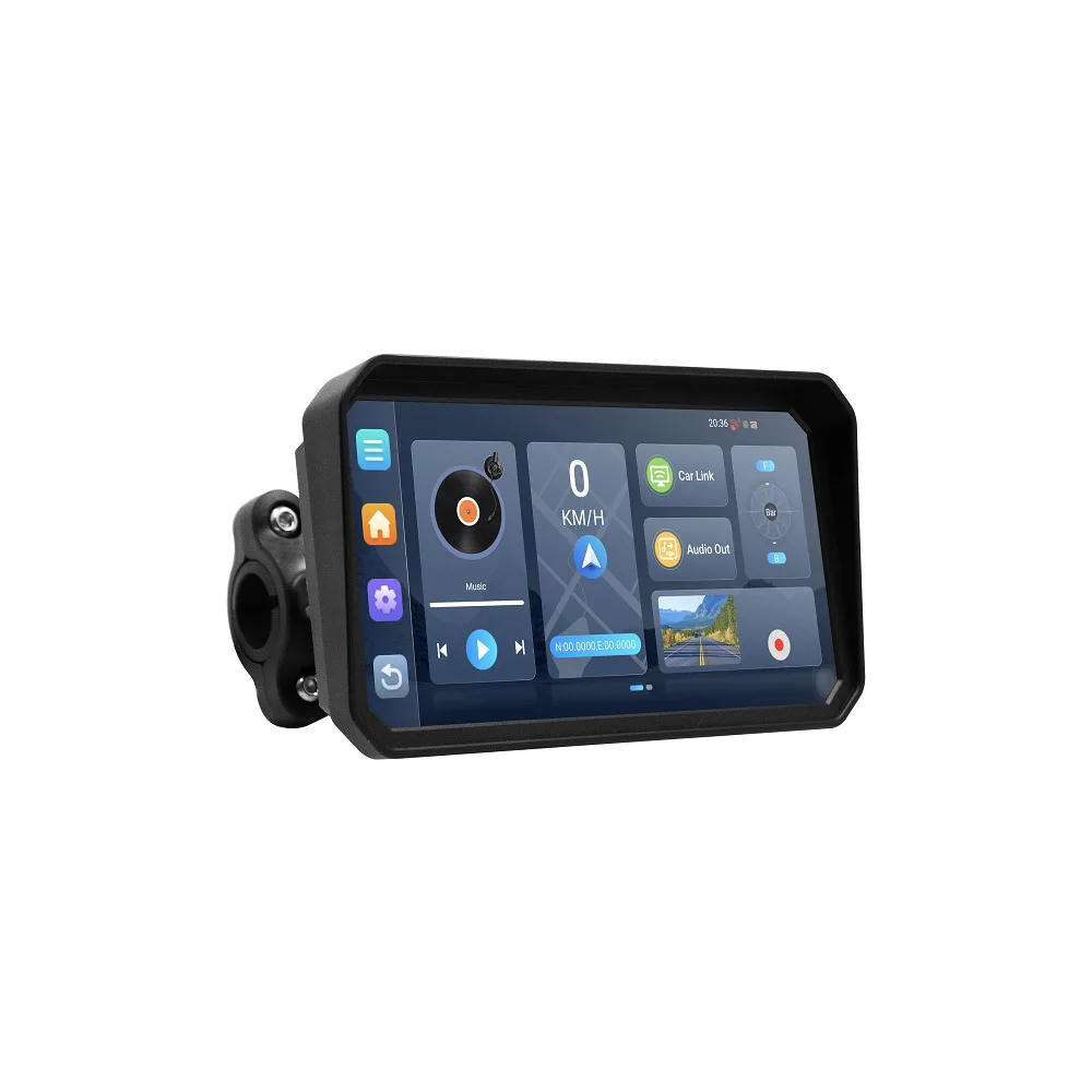 

Keykeer 6.25-inch Motorcycle Dashcam with Front/Rear 1080P Cameras CarPlay 4G/WiFi Android System Universal Fit
