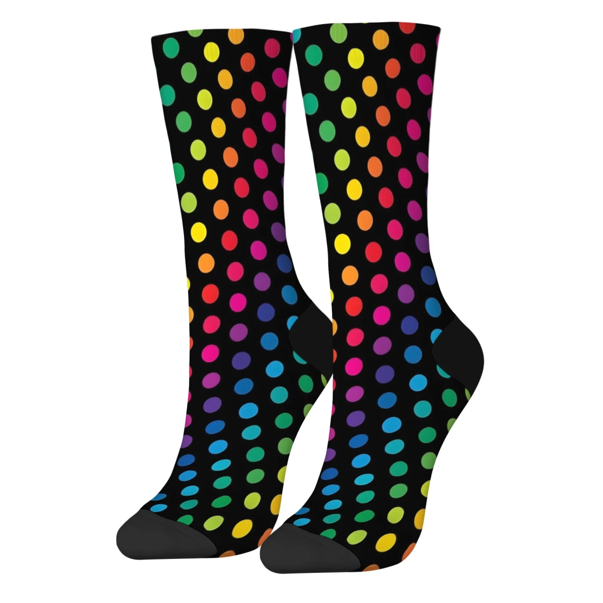 

Colorful polka dot trendy men's socks crazy hip-hop party happy socks breathable non-slip casual sports socks novelty fun gift