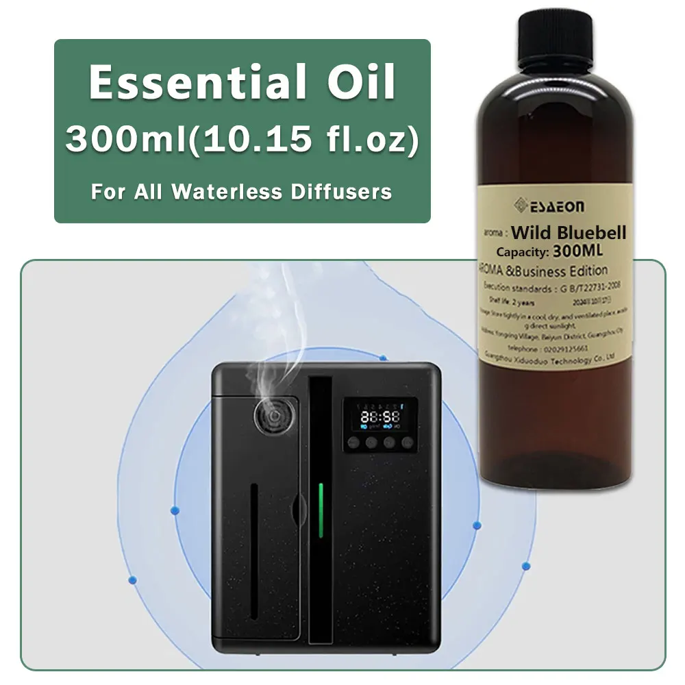 ESAEON Hotel Aroma Machine Supply Oil, Essential Oil For All Waterless Aromatherapy Machines, Wild Bluebell - 300ML(10.15 fl.oz)