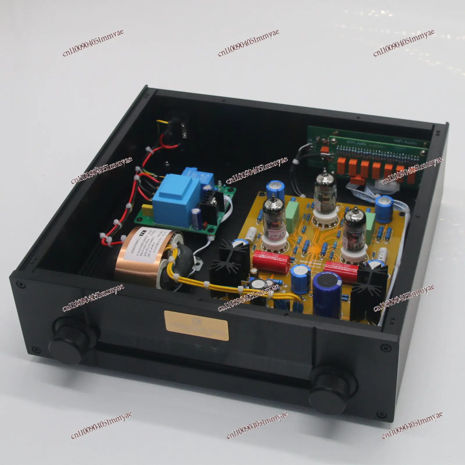 

Tube tube preamp machine remote control volume control M7 preamp with 4 audio inputs