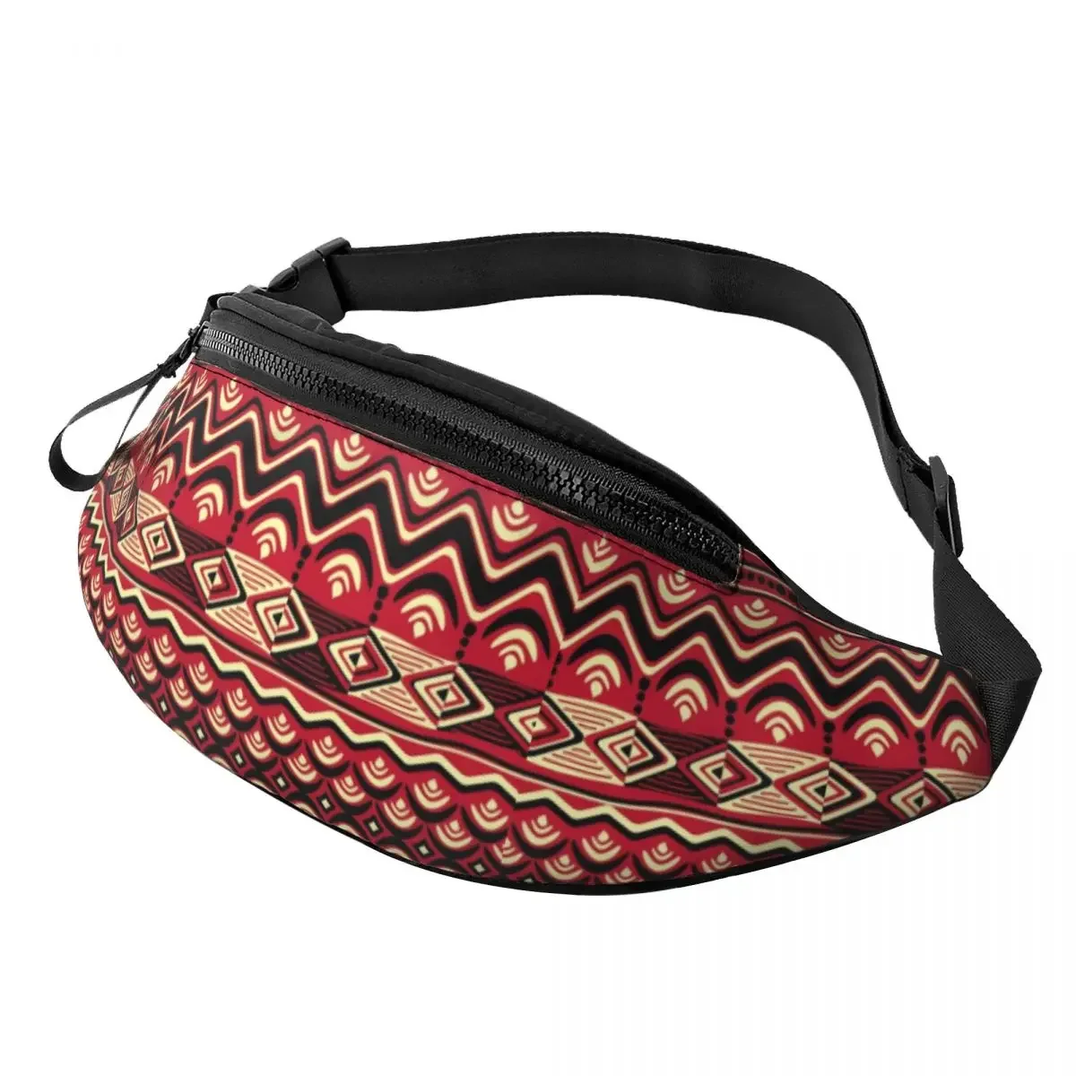 African Ankara Fanny Pack Women Men Custom Africa Civilization Styles Crossbody Waist Bag for Running Phone Money Pouch