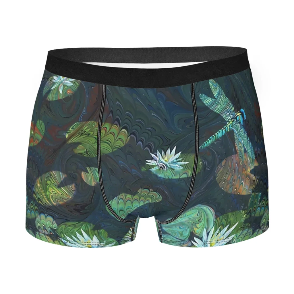 Dragonfly GardenUnderpants Cotton Panties Men's Underwear Ventilate Shorts Boxer Briefs