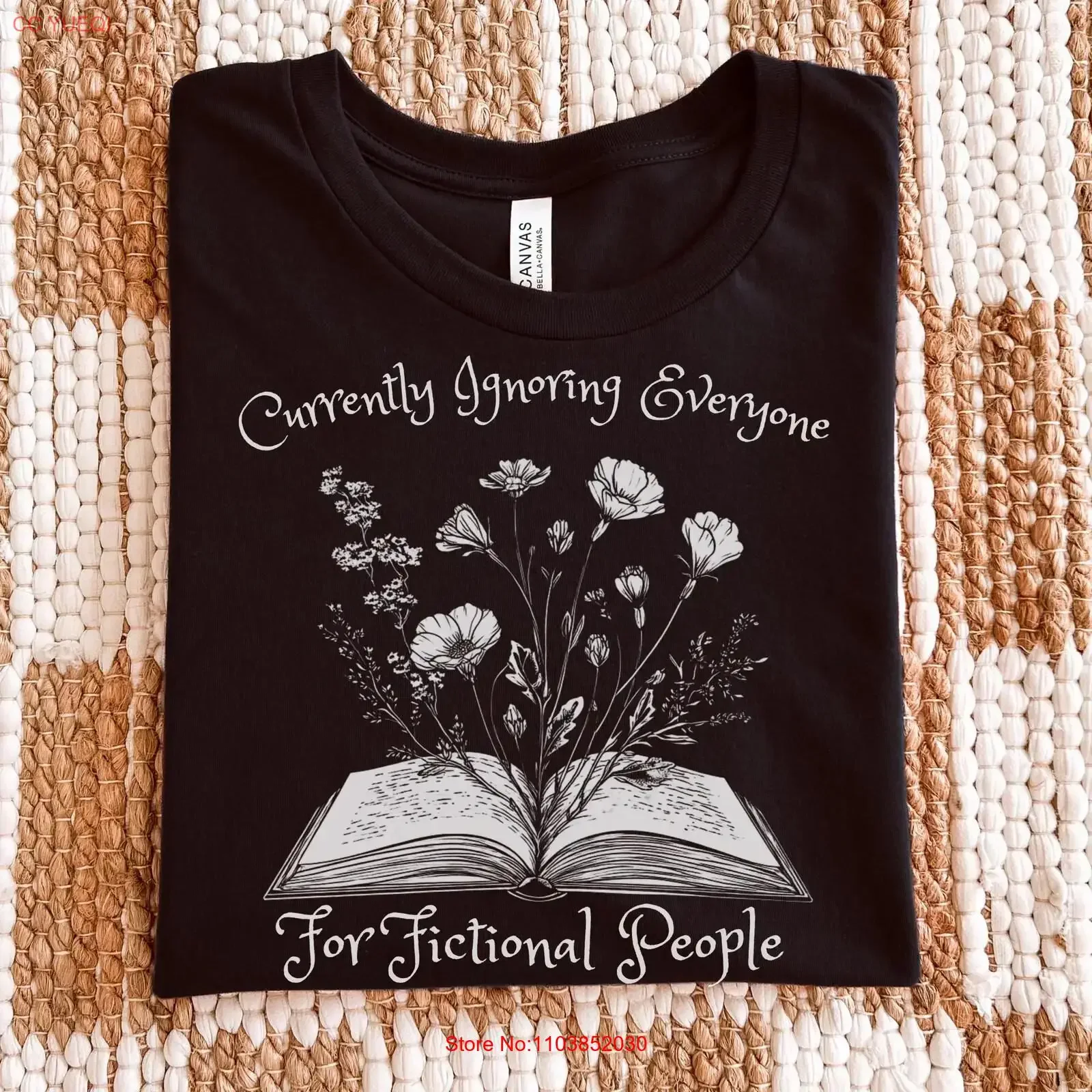 T-shirt BooktroverT « Ignoring people » – Pour les amateurs de lecture, club de lecture, lecteurs de fiction, bibliophiles, bibliothécaires – Style vintage, délavé, tendance, doux