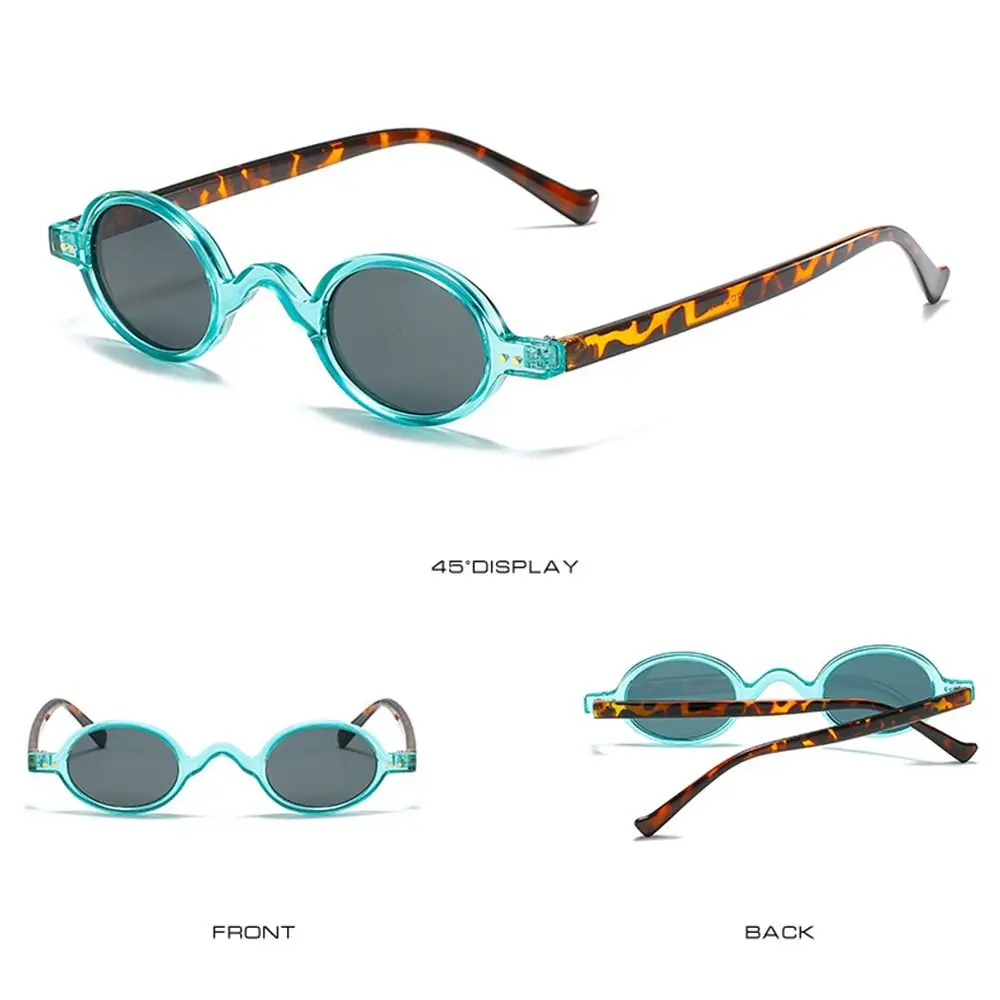 Fashion Small Round Sunglasses Women Vintage Punk Sun Glasses Hip Hop Oval Sunglasses Travel Shades UV400