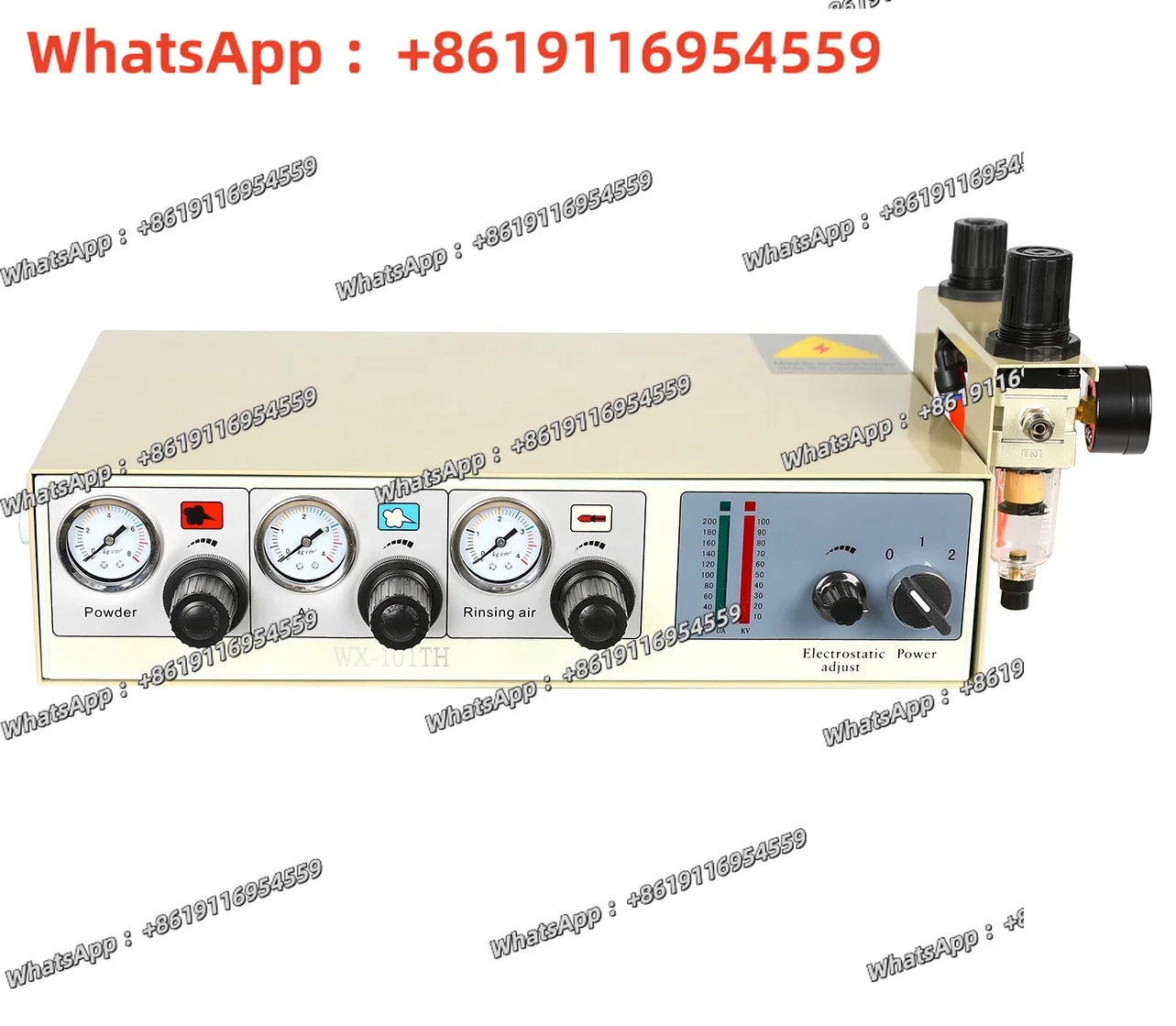Glass Hopper China Factory CE Proved WX-101TH Powder Coating Machine with Spray Gun