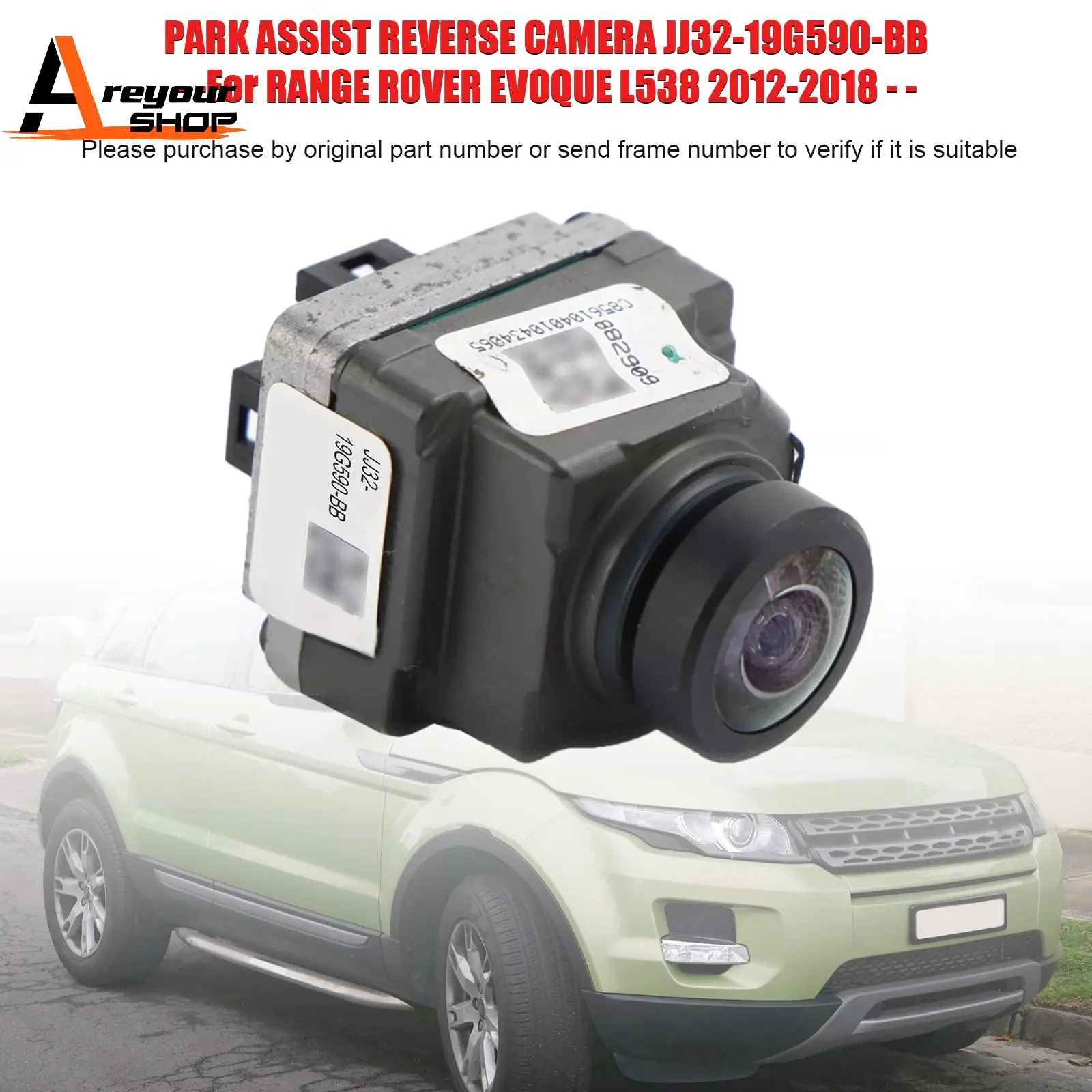 

Rear Reverse Parking Assist Camera LR114320 for Range Rover Evoque L538