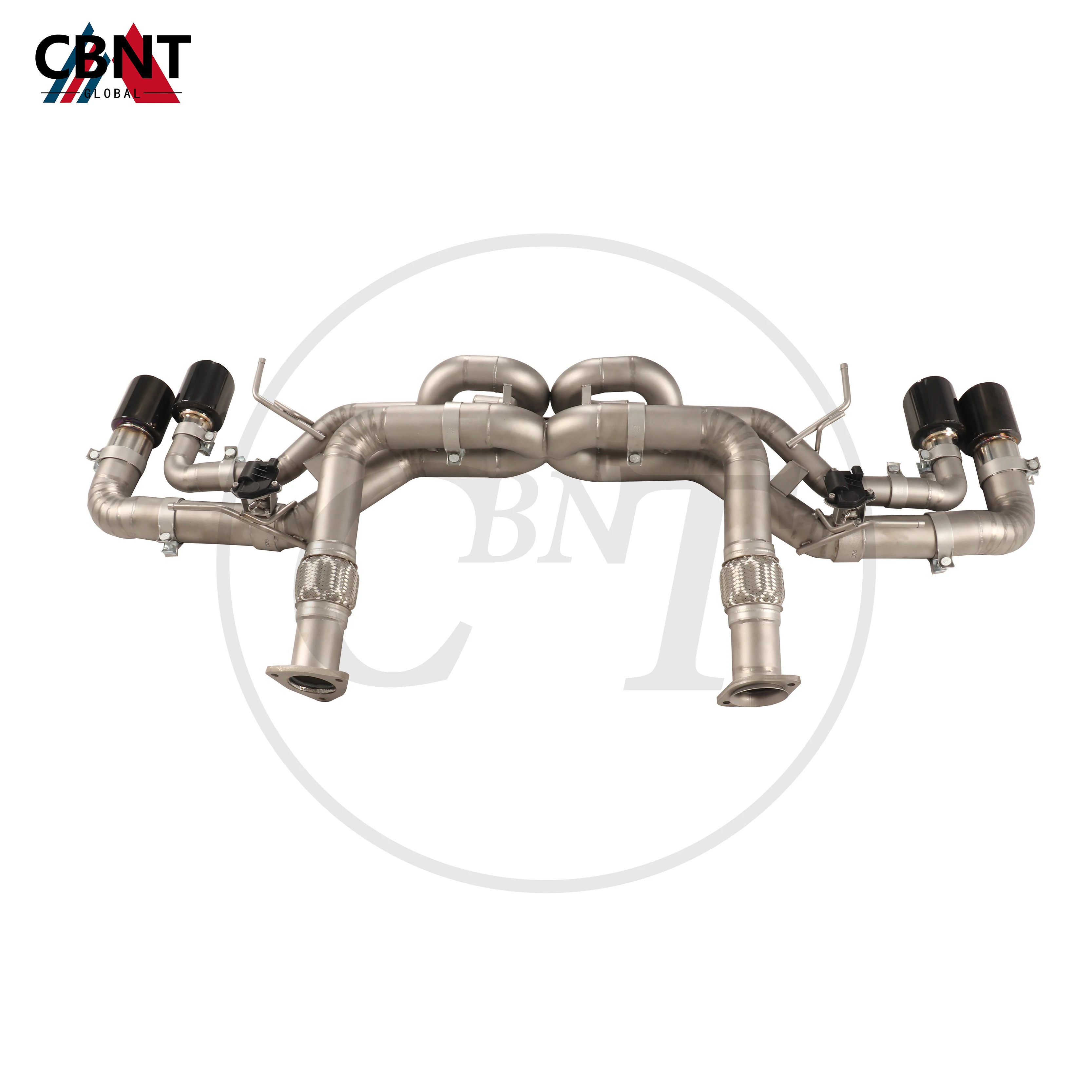 CBNT Valved Exhaust-pipe for Corvette C8 6.2L 2019- Titanium Tuning Axle-back with Valve Muffler Performance Exhaust System