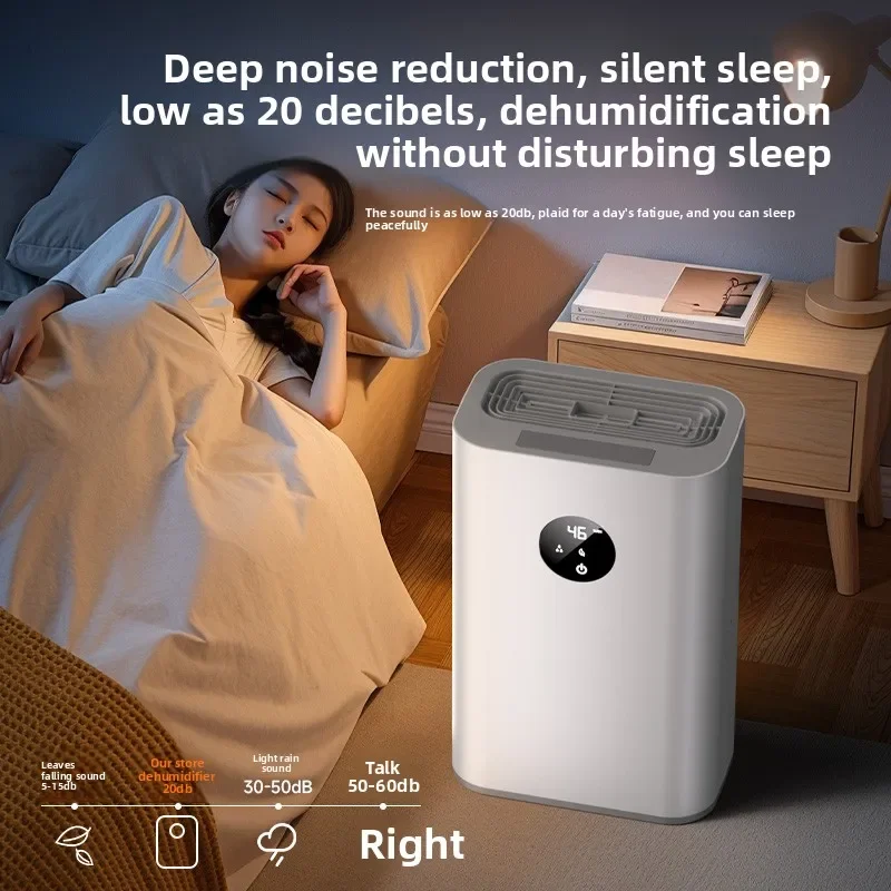 Deumidificatore Deumidificatore ultra silenzioso per uso domestico Piccolo deumidificatore per interni Seminterrato torna a Nantian manufatto a prova di umidità 2286