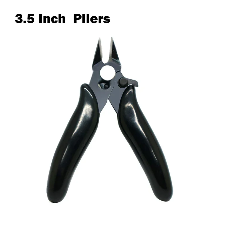 Diagonal Pliers Mini Wire Flush Cutter 3.5 Inch Micro Diagonal Cutting Pliers Wires Insulating Rubber Handle Model Pliers