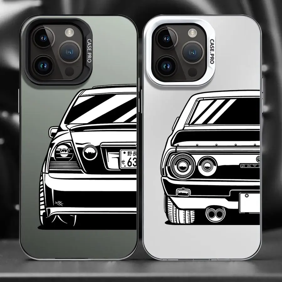 Japan Car Back JDM View Handyhülle für iPhone 16 15 Pro Max 13 12 11 Pro 14 Pro Max 16 Plus XS Max XR SE 16e Cover