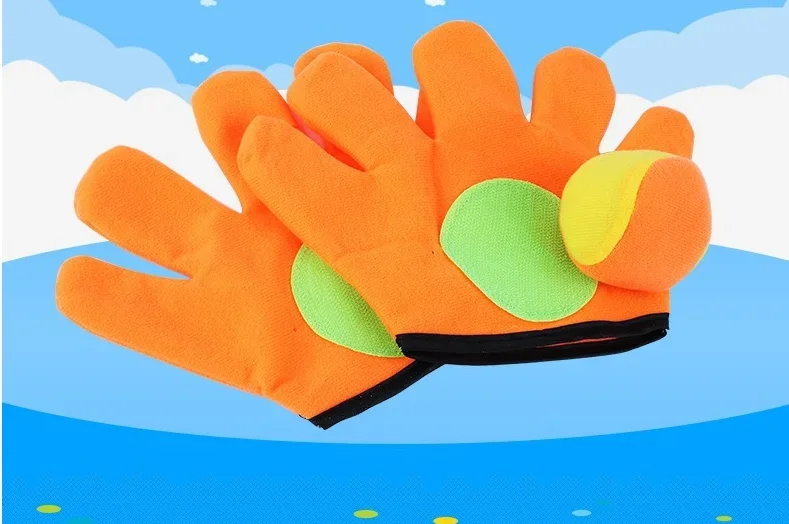 1 Set Outdoor Sports Catch Ball Game Set Kids Sucker Sticky Ball Toy Throw And Catch Parent-Child Interactive Outdoor Toys