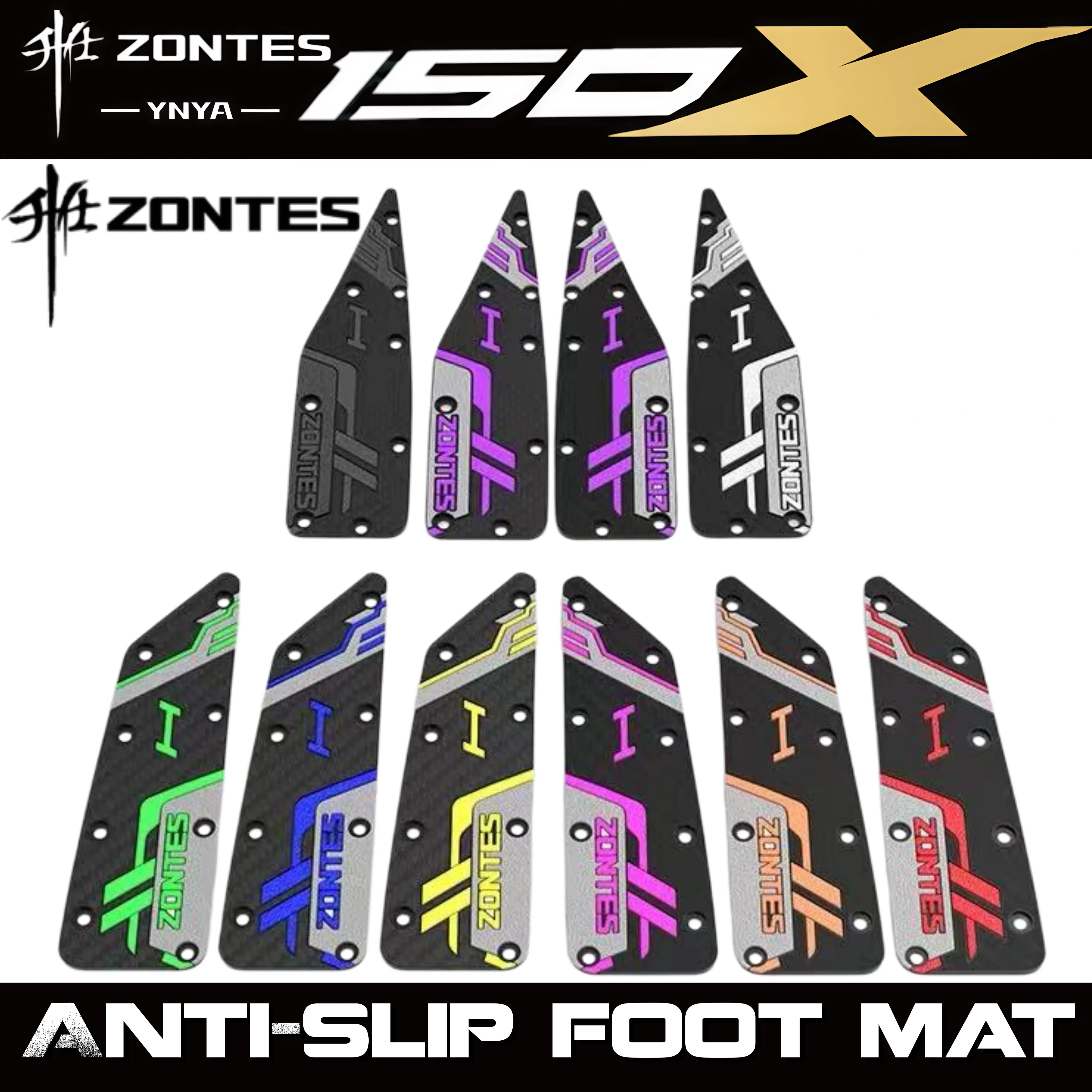 pedane-poggiapiedi-per-zontes-150x-pedali-moto-in-gomma-antiscivolo-accessori-per-modifiche-non-distruttive