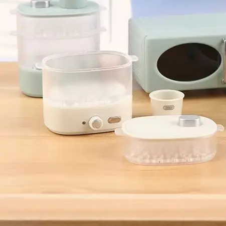 1:12 Dollhouse Miniature Micro-wave Oven Bread Cabinet Steam Box Model For Doll House Decor Accessories Toys Gift