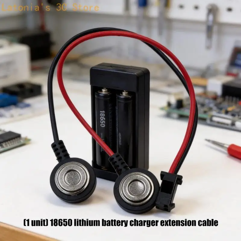 Strong Plug 18650 Battery Charging Extension Cable 150Mm Length X3UB