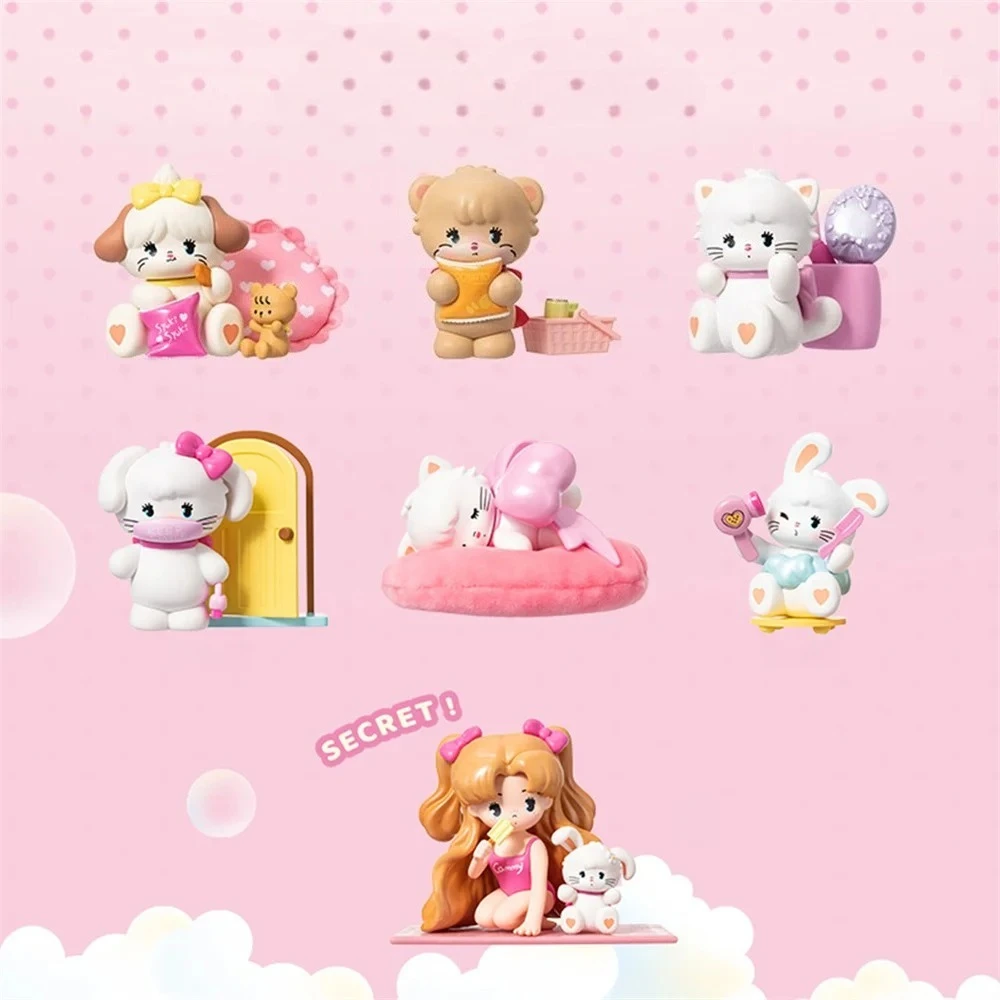 

MINISO Mikko домашняя глухая коробка Kawaii мультфильм аниме персонаж серии ручной работы креативное украшение для рабочего стола орнамент подарок для девочки случайный