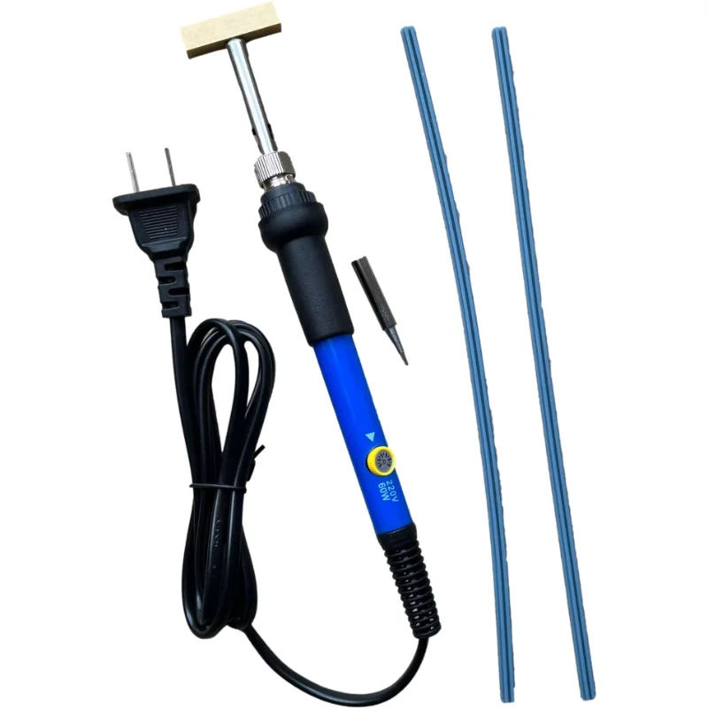 

Soldering Iron Welding Gun Tool for pixel tool with Solder T-head Rubber strip for LCD Pixel Repair Ribbon Cable