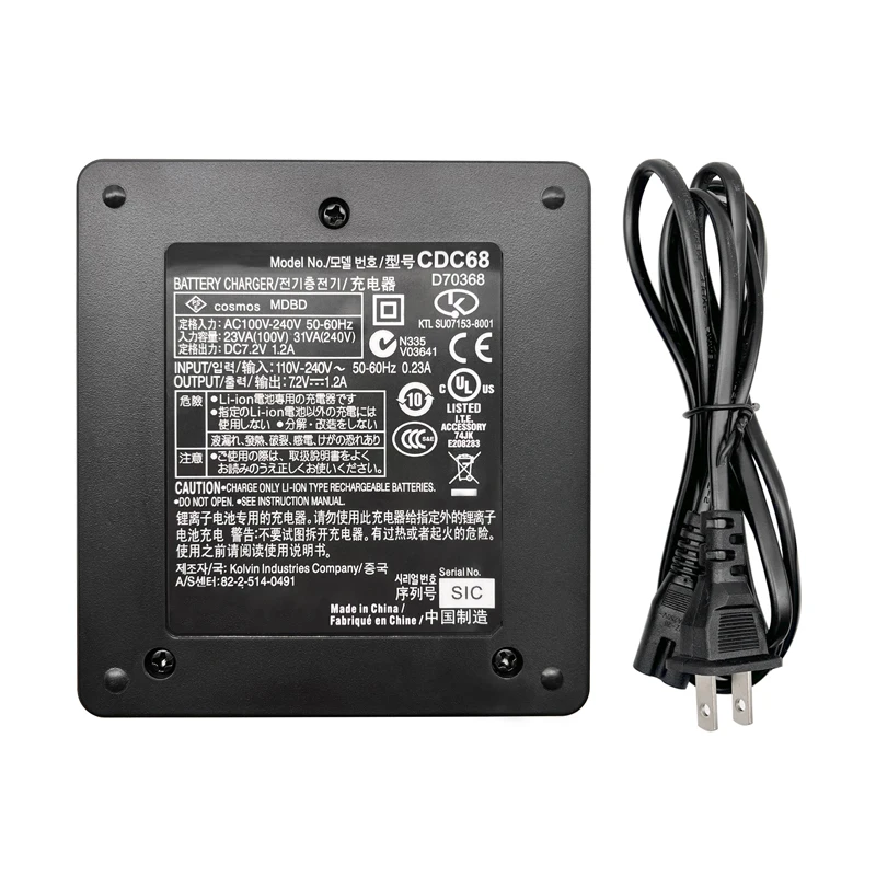 CDC68 Dual Charger For Sokk-ia BDC46 BDC58 BDC70 Battery For SET/FX /CX /SX/ DX /ES/ PS/OS Total Stations Surveying EU US Plug