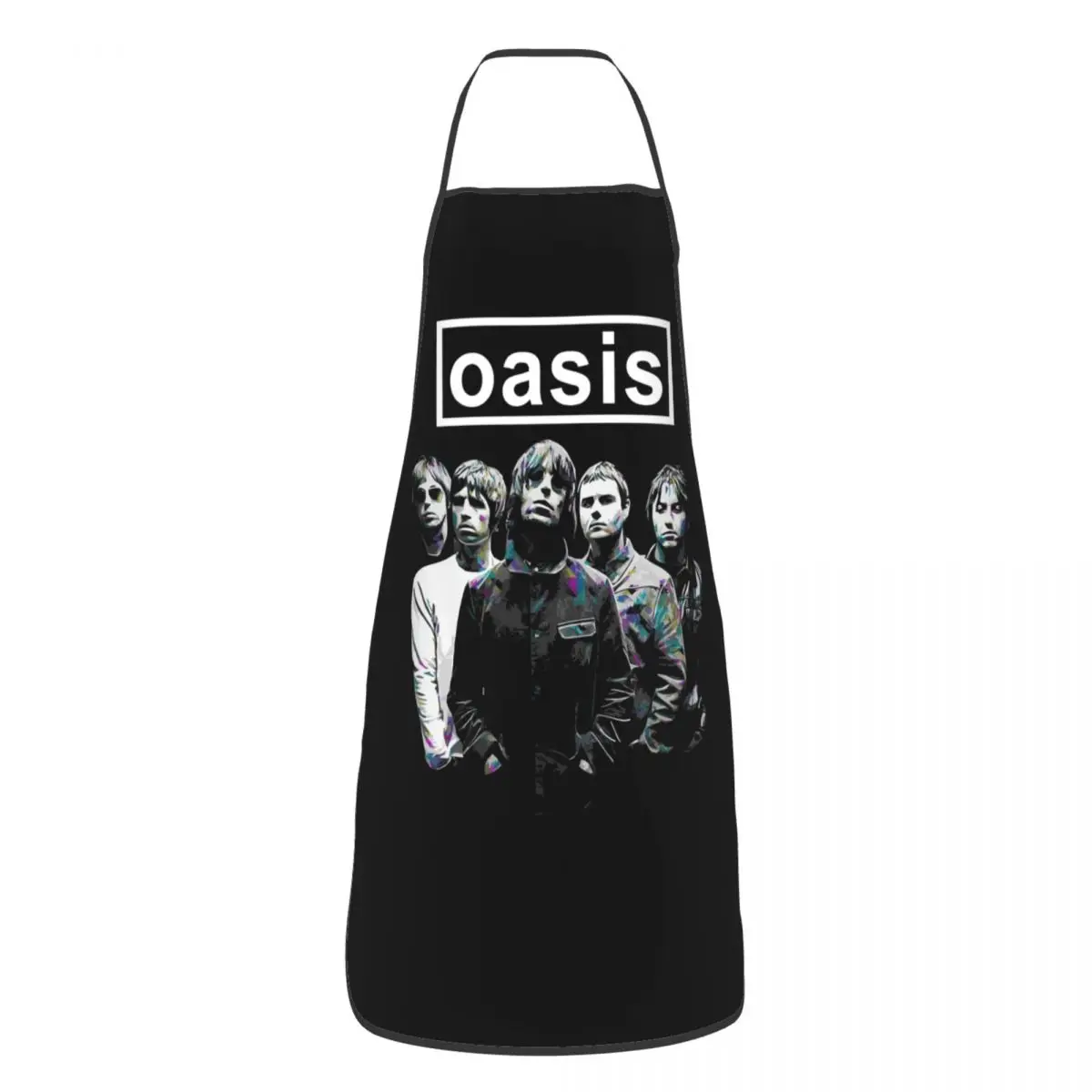

Фартук унисекс O-Oasises Rock Band на заказ, кухонный фартук для приготовления пищи и выпечки, женский и мужской столб, кухня для садоводства