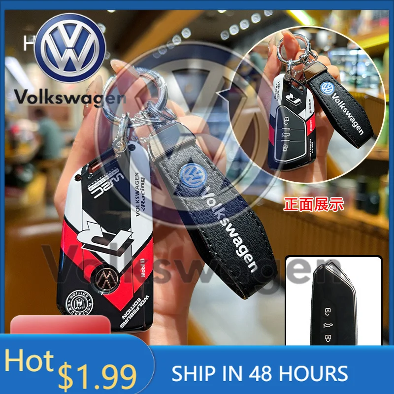 

Чехол для ключа автомобиля VOLKSWAGEN VW в стиле ABS, защитный чехол для ключа VW Volkswagen Golf 8 MK8 ID3 ID4 Cupra, держатель для смарт-ключа K.