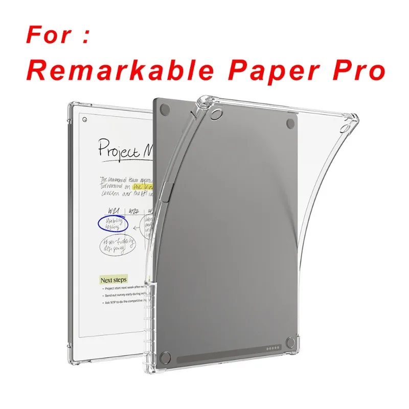 For Remarkable Paper Pro Tablet Clear Case (11.8