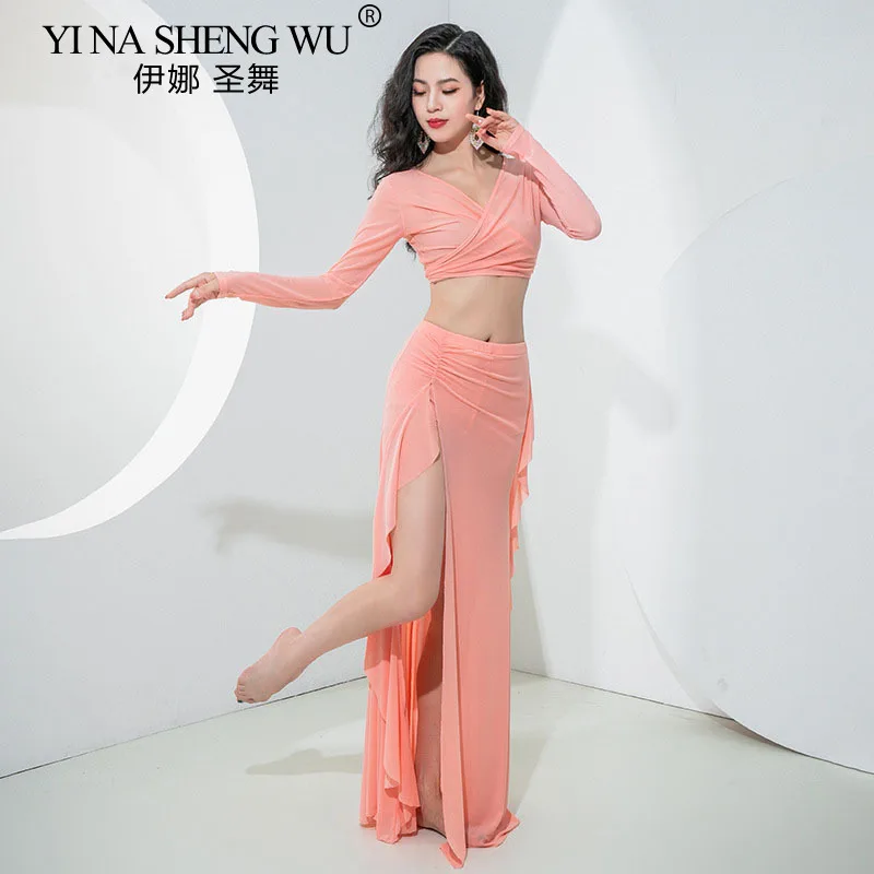 جديد أزياء الرقص الشرقي النساء ممارسة الرقص الشرقي الملابس أزياء الرقص الشرقي فريق الرقص 2 قطعة مجموعة للنساء المرحلة الزي