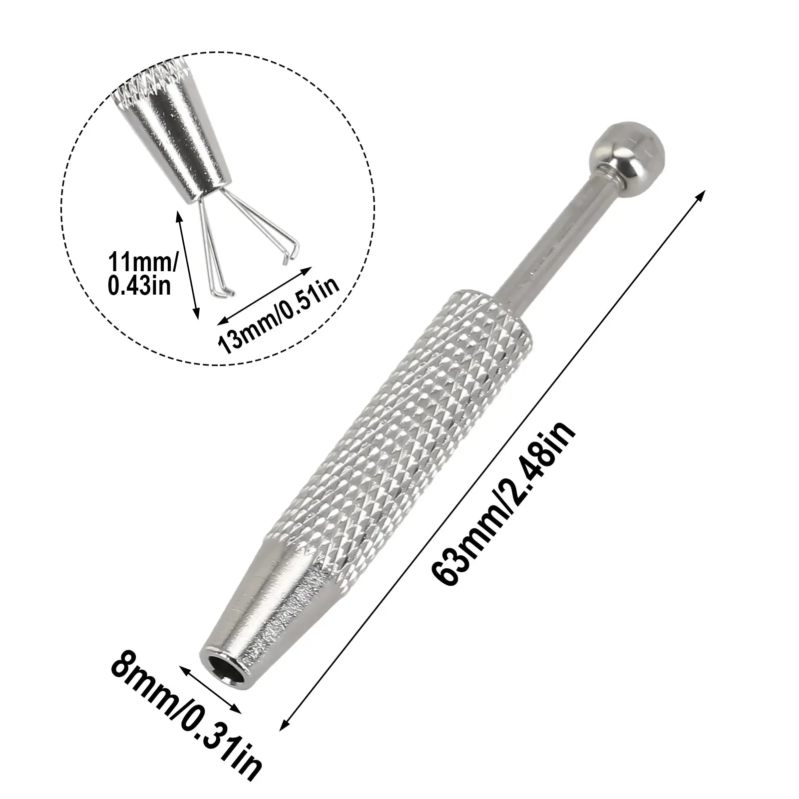 For Knurled Finger Handle Diamond Claw Tweezers Knurled Finger Handle Easy Grip Gems Model Making Package Content