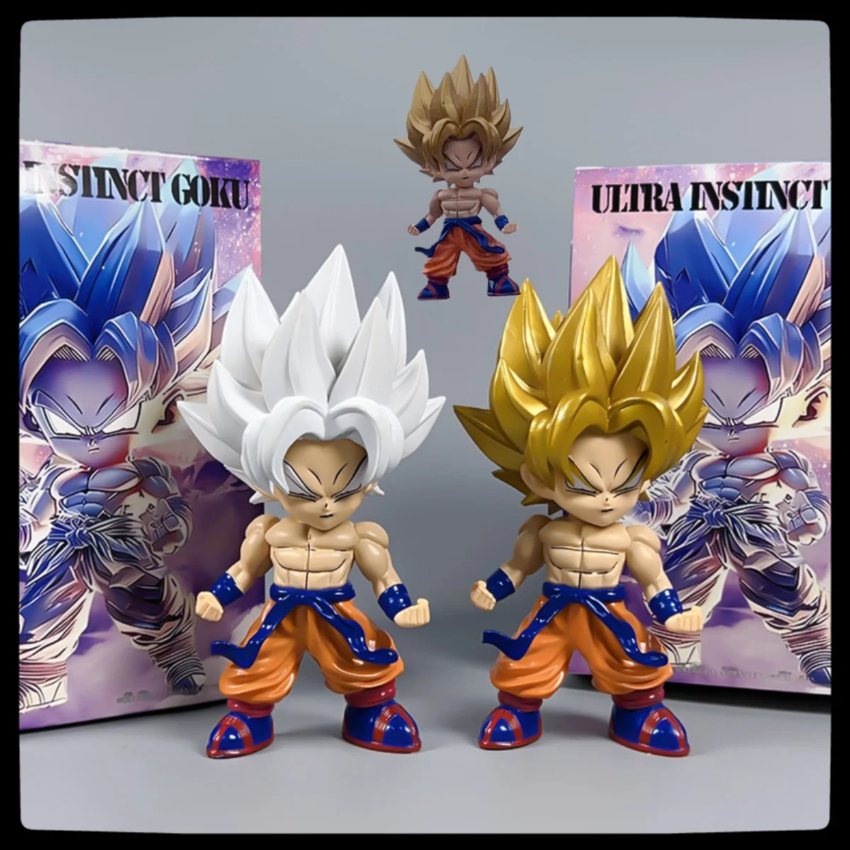 dragon ball anime figure Super Saiyan Q version Goku peripheral GK doll figure central control model movable doll car ornament