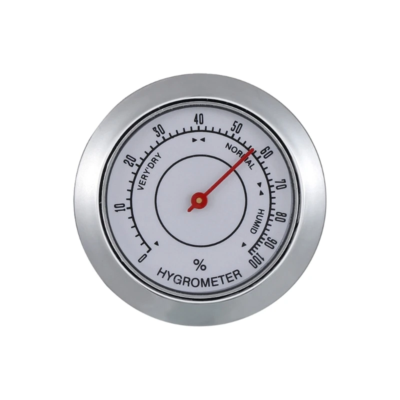 43mm Mini Mechanical Hygrometer Thermometer Stainless Steel Temperature Humidity Gauges For Indoor Outdoor