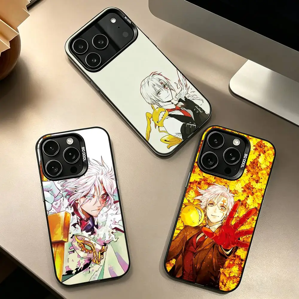 

Anime Allen W-Walker D G-Gray man Phone Case For iPhone 17,16,15,14,13,12,11 Plus,Pro Max,XS,Colored Silver Plated Inside Cover