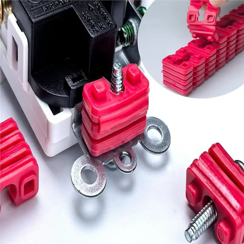 【TODAY-ALLEEN!】Elektrische wandschakelaar en stopcontactverlengerset - 48 stuks voor losse stopcontactstekkerfixeer-uitgangsafstandhouders