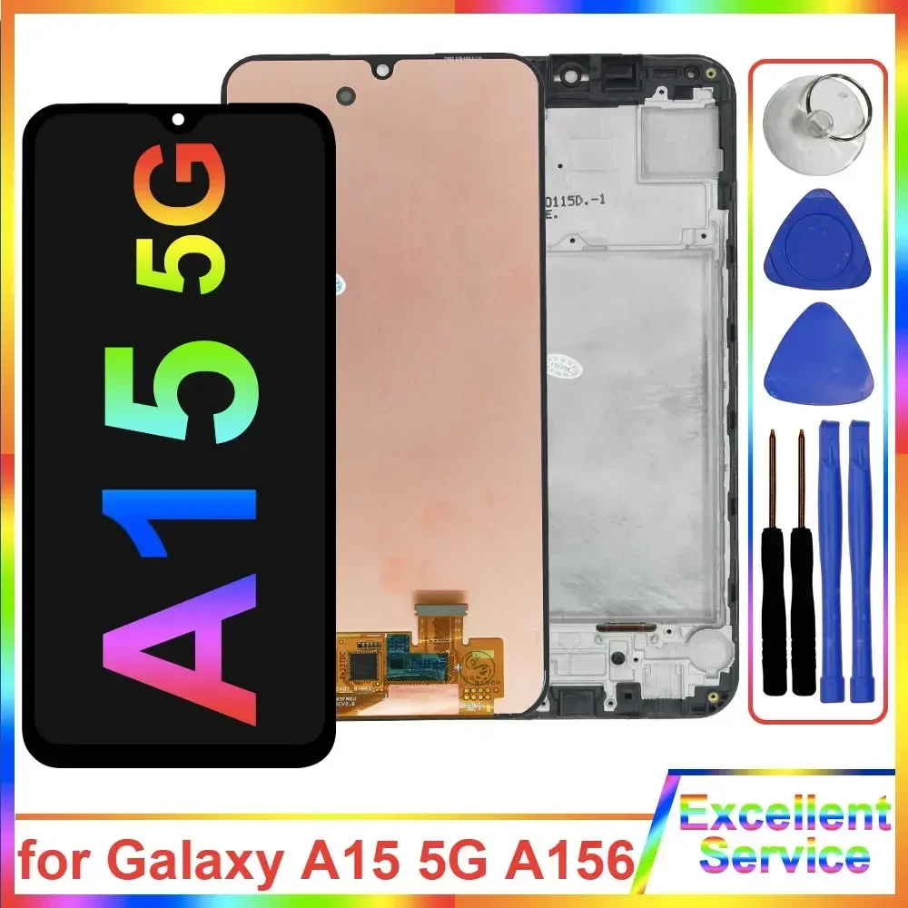 

6.5'' A15 5G LCD for Samsung Galaxy A15 5G A156P LCD Display Touch Screen Digitizer Replacement for Samsung A15 A156B A156U LCD