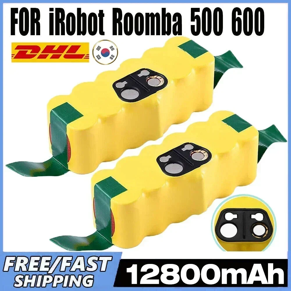 

14.4V 12800mAh Battery For iRobot 500 600 700 800 900 series Battery For iRobot Roomba14.4 V 620 650 770 780 580