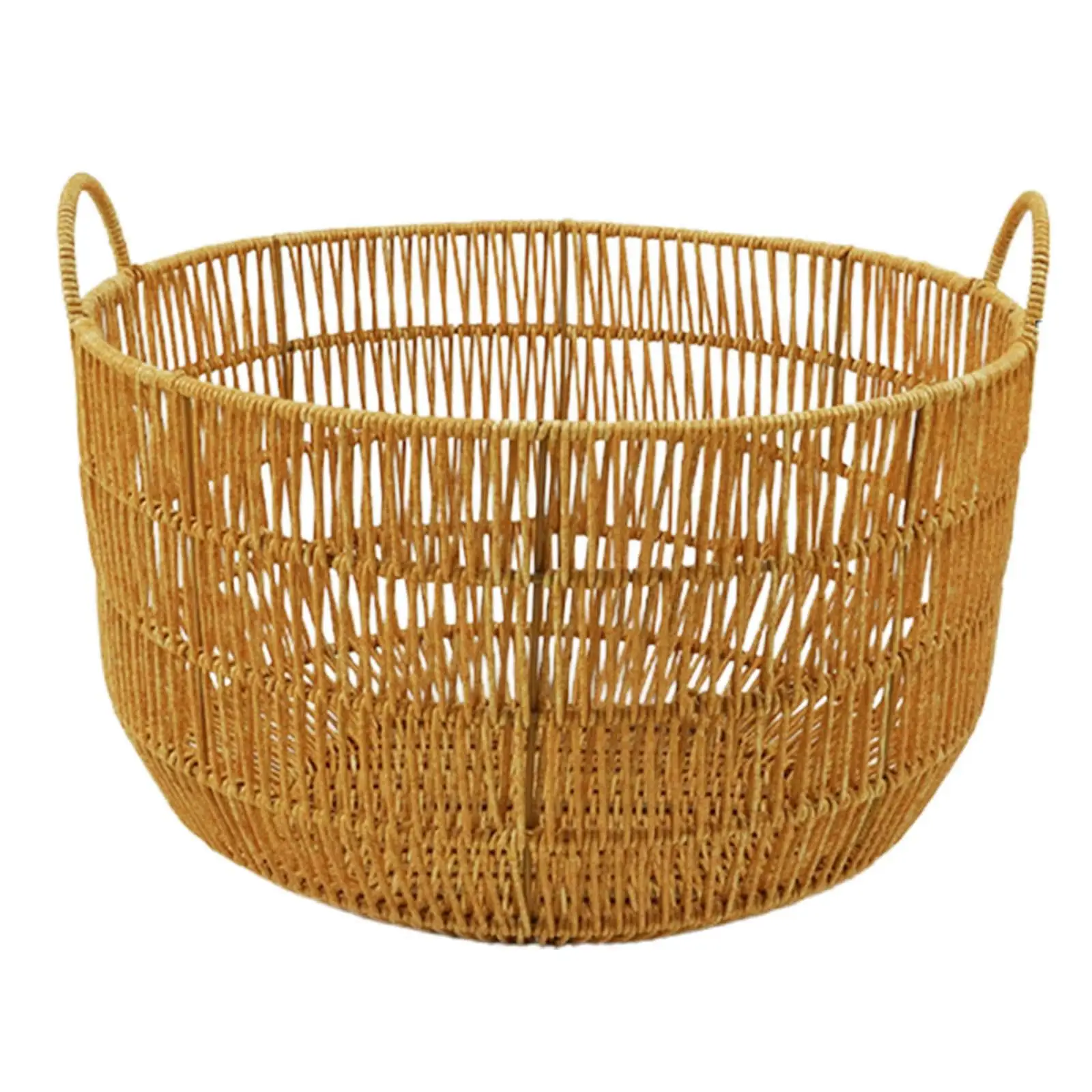 Wicker Baskets Woven Basket Toys Organizer Basket with Handle Laundry Hamper