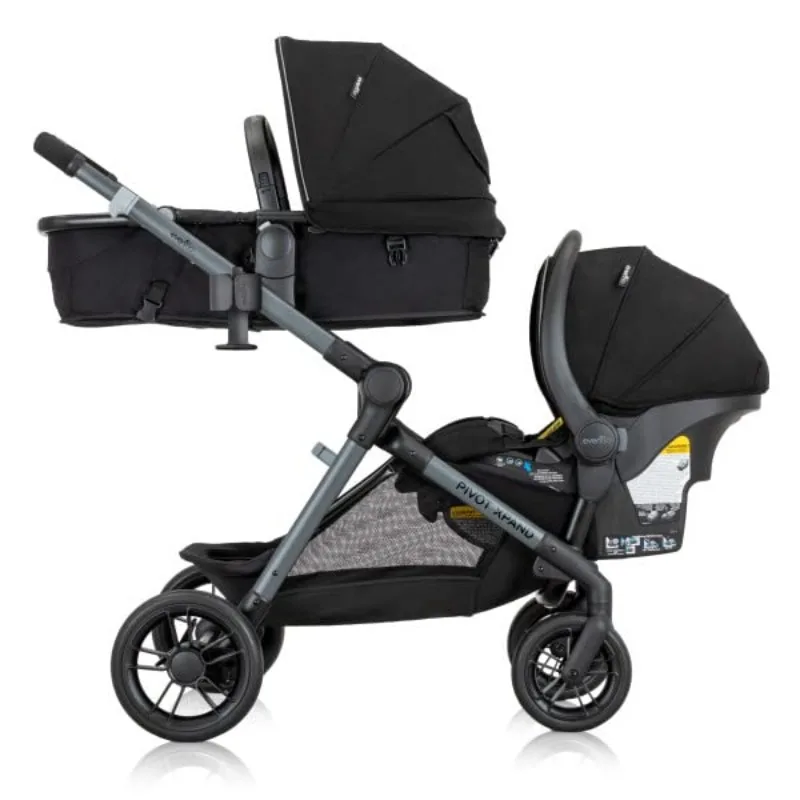 

Pivot Xpand Modular Travel System with LiteMax Infant Car Seat (Ayrshire Black)