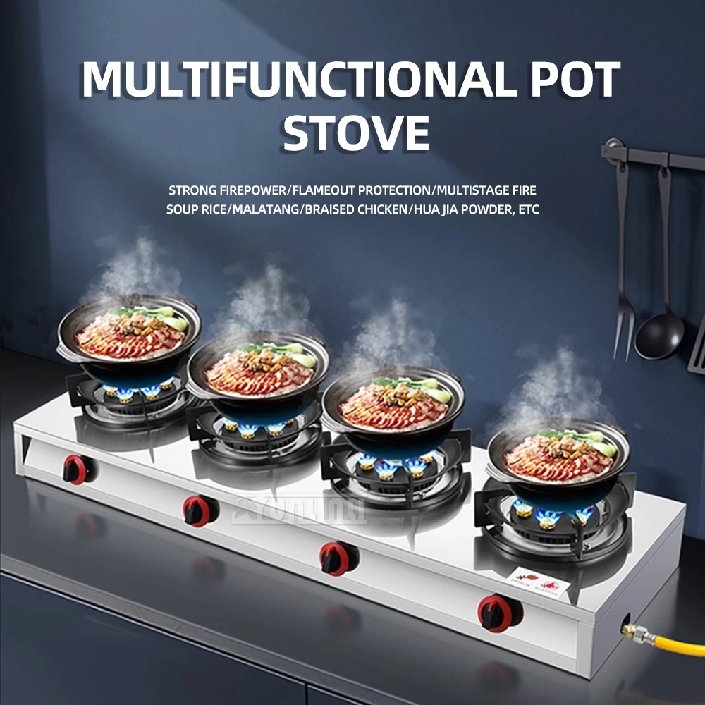 

Газовые плиты из нержавеющей стали Варочная панель Estufas De Gas De Cocina Газ с устройством защиты от пламени