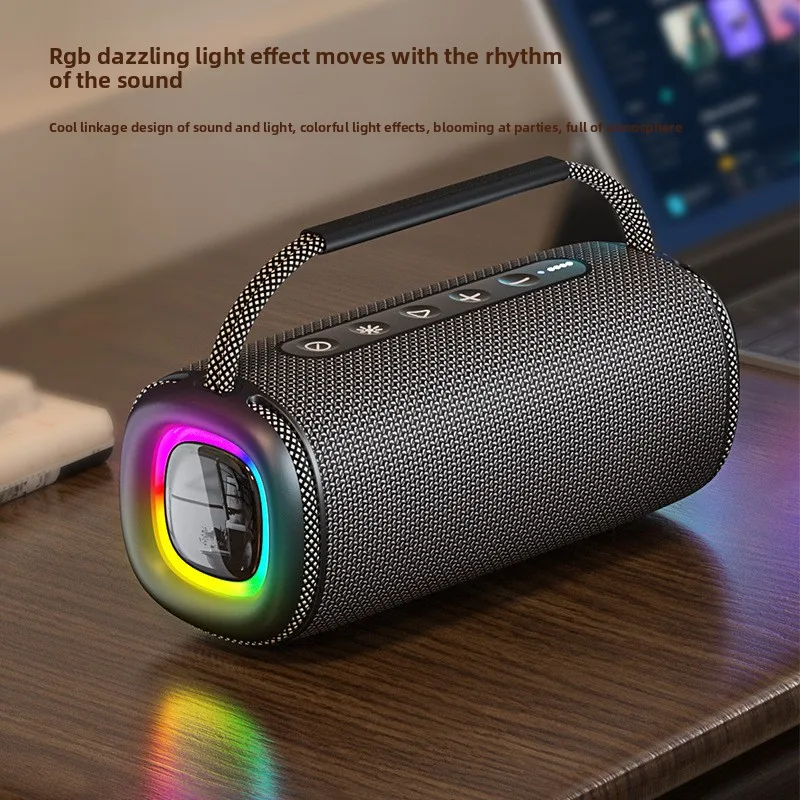 جديد سماعة لاسلكية تعمل بالبلوتوث المتكلم في الهواء الطلق مقاوم للماء مضخم صوت محمول زائد الوزن مع ستيريو ضوء RGB ستيريو محمول