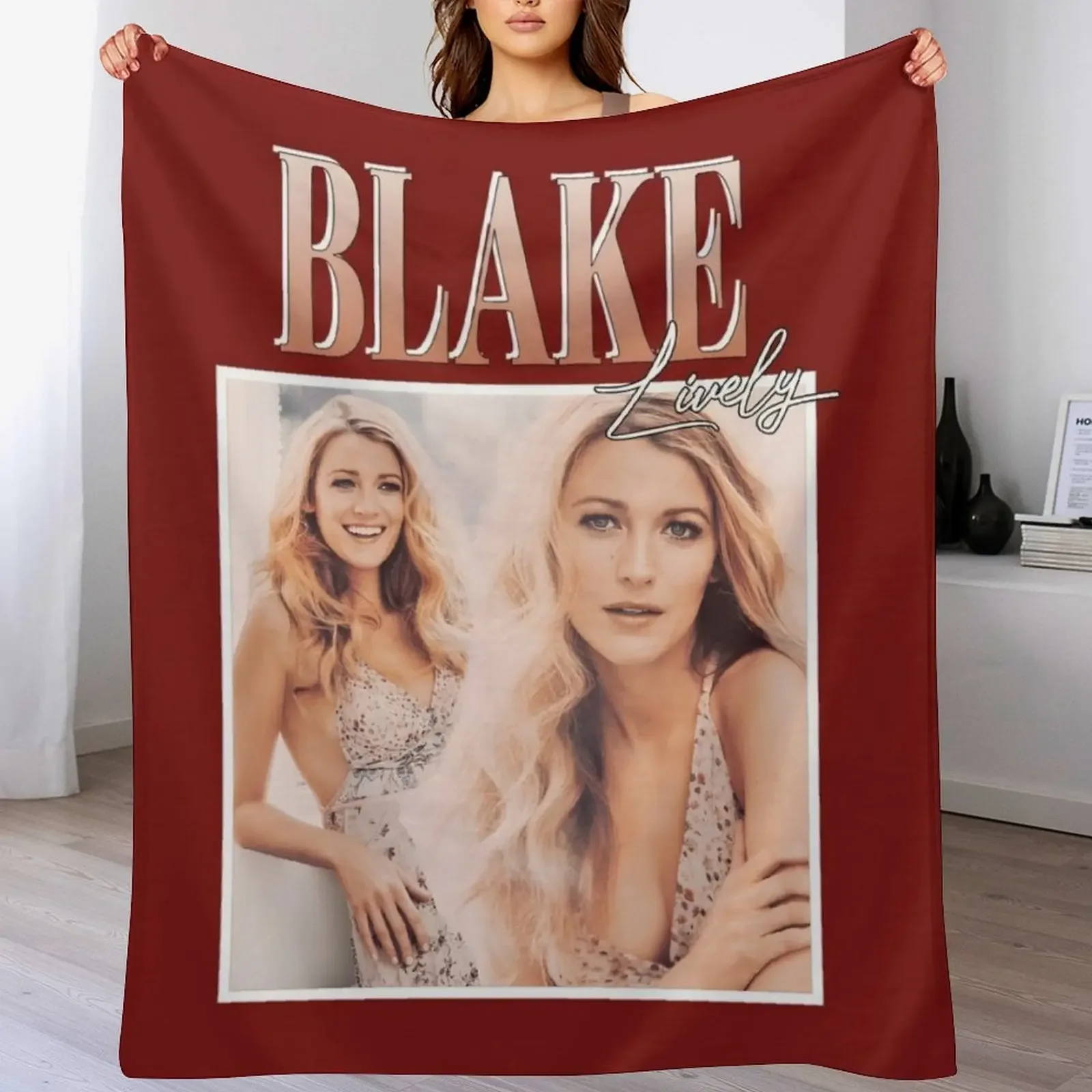 Blake Lively Classic Throw Blanket Travel Designers Blankets