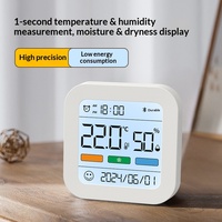 Electronic Hygrometer Thermometer Indoor Home LCD Display Digital Sensor Gauge Weather Station Humidity Gauge Meter Monitor