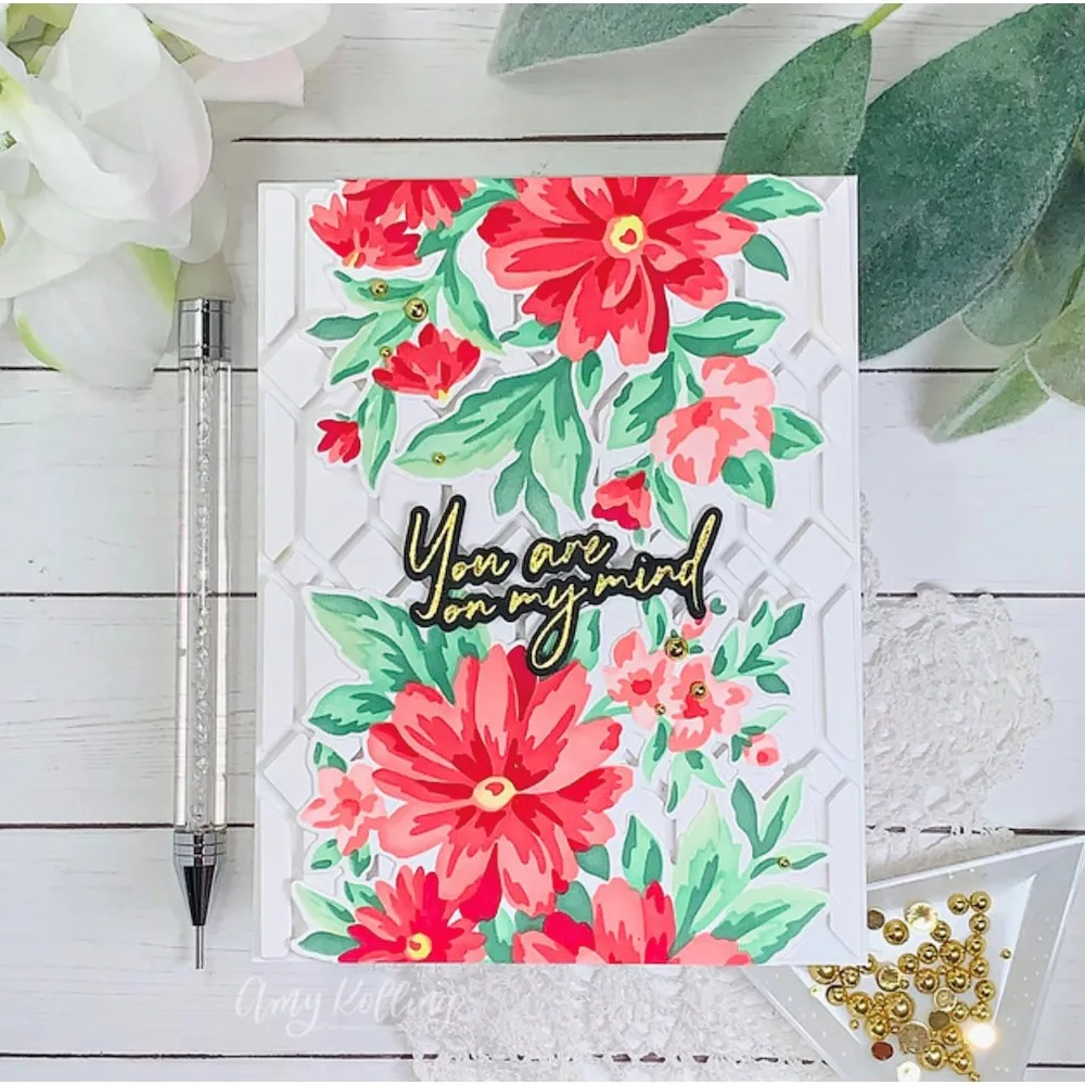 قالب جديد 2022 من الإقحوانات المطلية بقطع معدنية مجموعة إستنسل لدفاتر القصاصات واليوميات قوالب تزيين مصنوعة يدويًا وبطاقات تهنئة #2