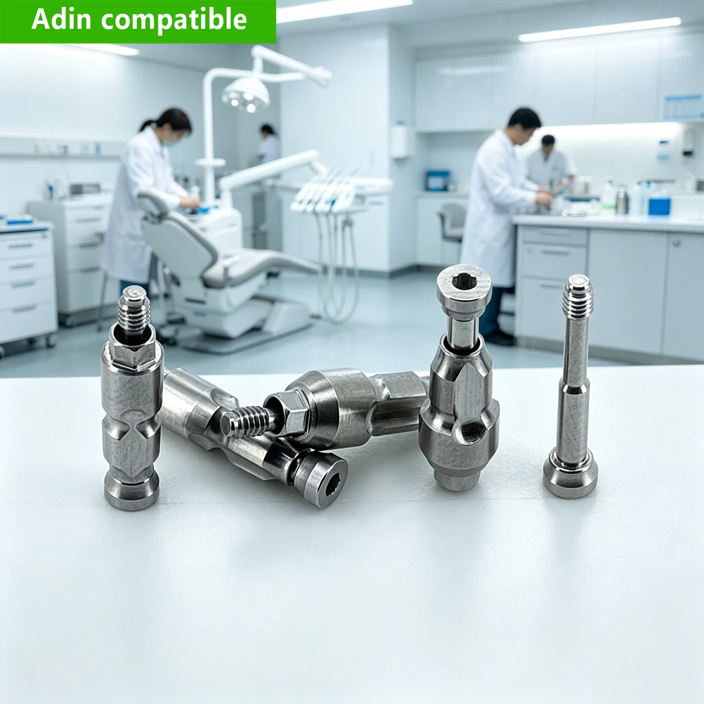 Stainless Steel Impression Coping Compatible with Adin Close Transfer Oral Care Prosthetics Restoration Parts Factory OEM ODM